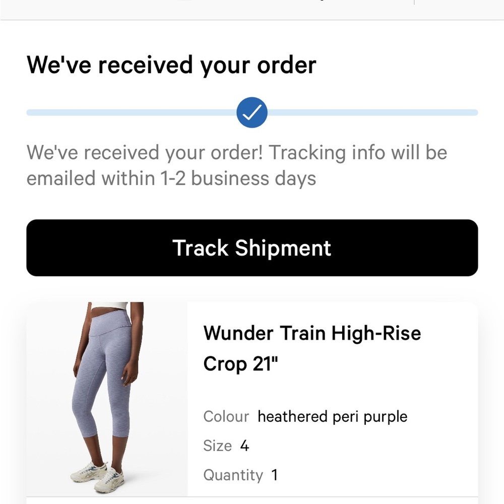 Lululemon athletica wunder train high-rise crop 21”